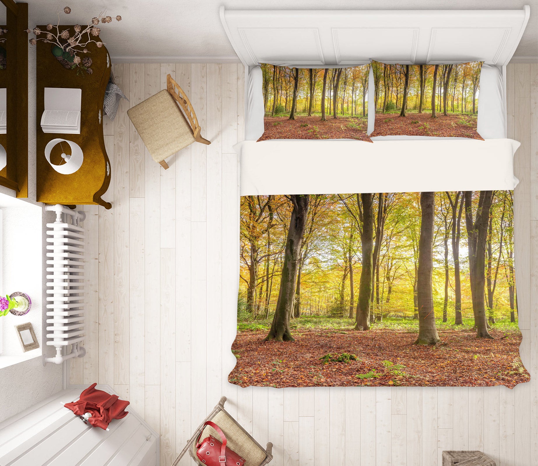 3D Green Forest 7011 Assaf Frank Bedding Bed Pillowcases Quilt Cover Duvet Cover