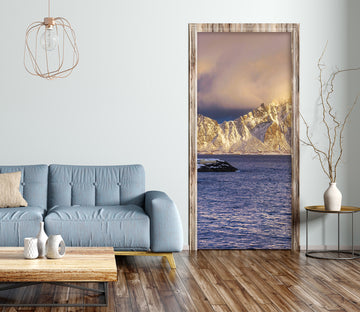 3D Sea Snow Mountain 119202 Marco Carmassi Door Mural