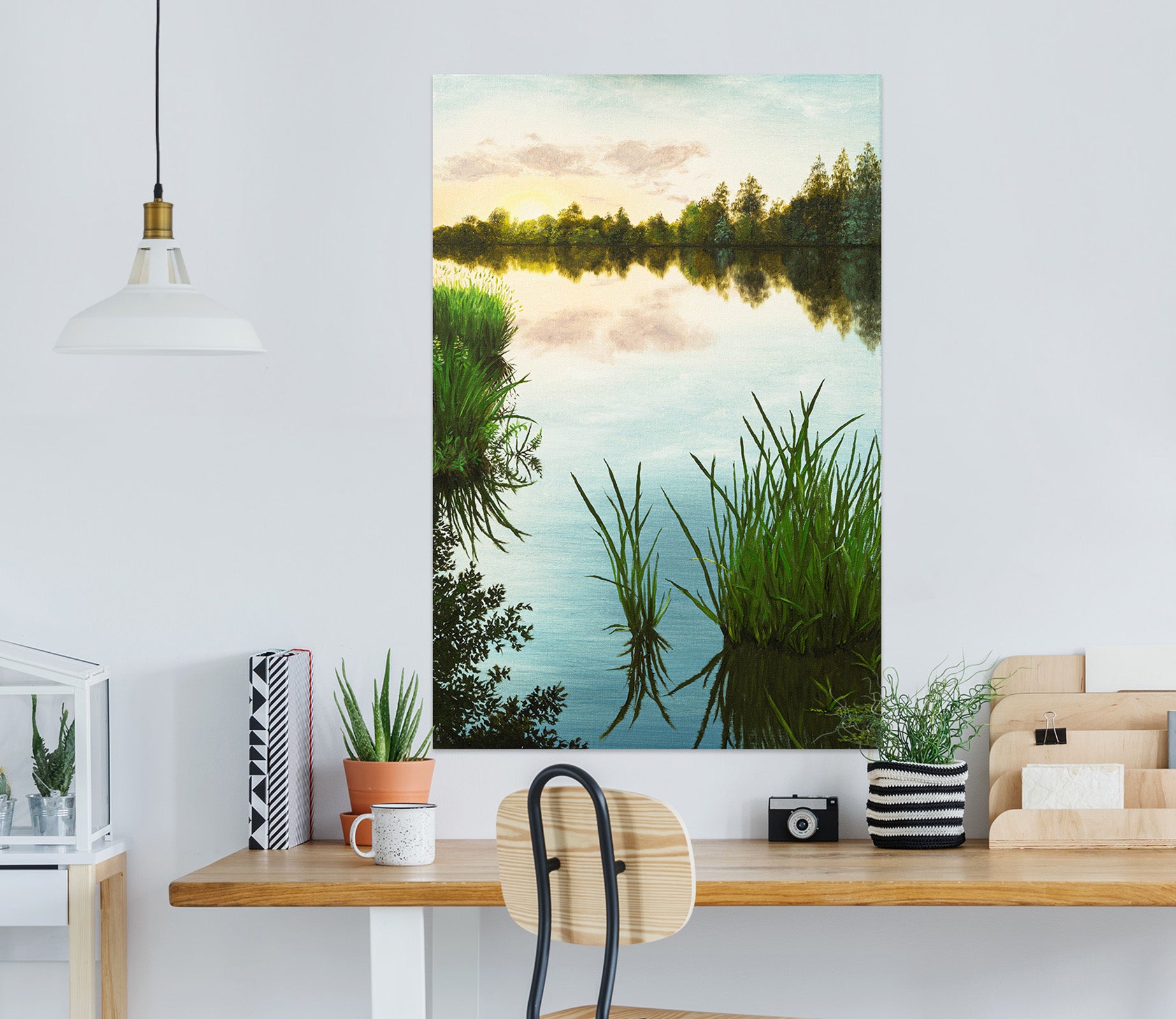 3D Riverside Grass 1831 Marina Zotova Wall Sticker