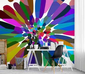 3D Colorful Petals 19116 Shandra Smith Wall Mural Wall Murals