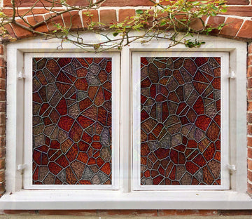 3D Irregular Graphics 406 Window Film Print Sticker Cling Stained Glass UV Block