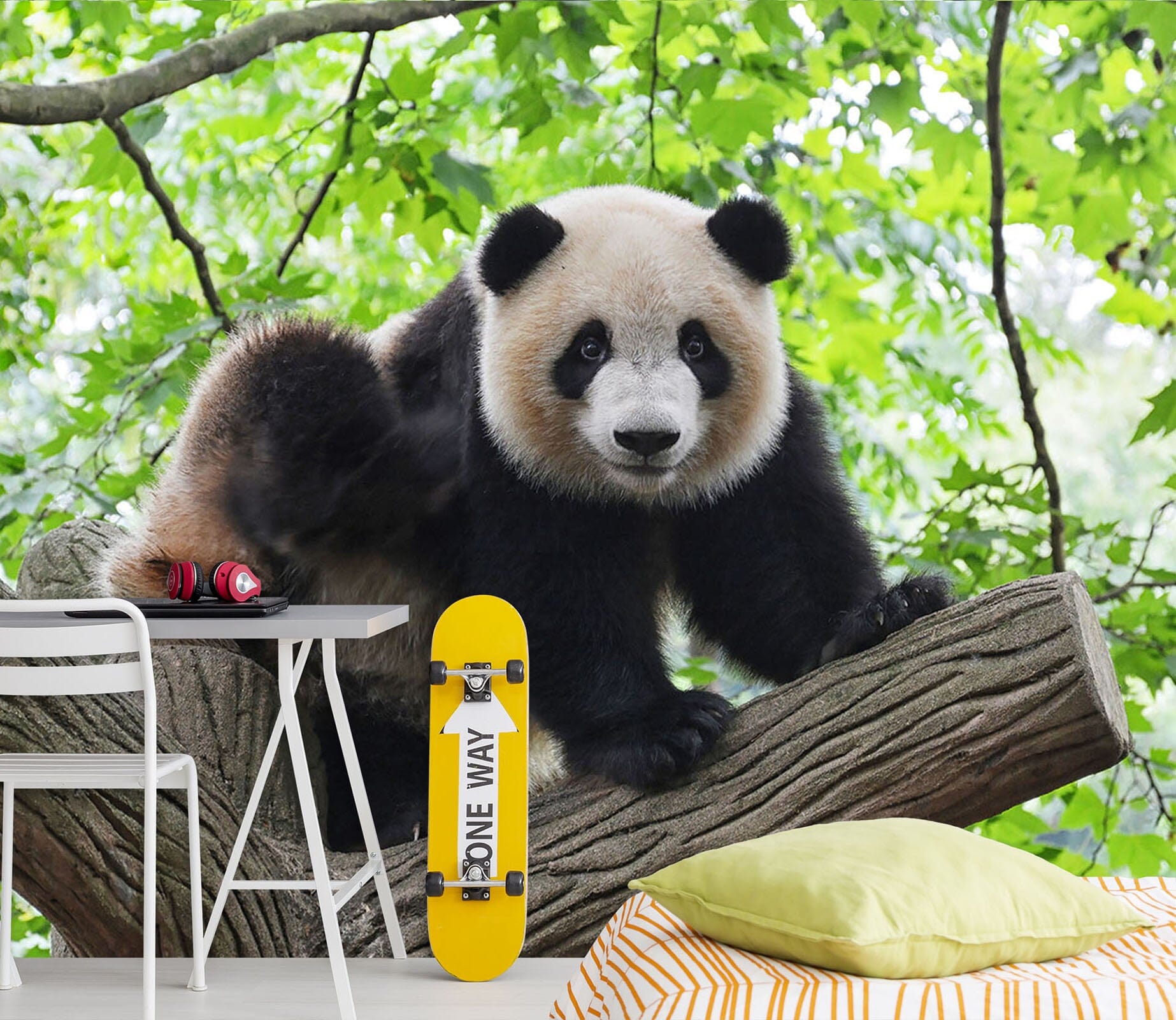 3D Giant Panda Tree 247 Wall Murals Wallpaper AJ Wallpaper 2 