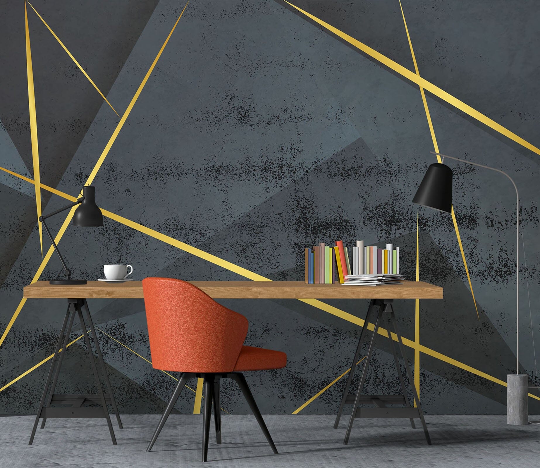 3D Black Triangle 1078 Wall Murals Wallpaper AJ Wallpaper 2 