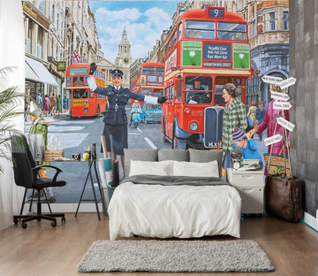 3D WPC On Ludgate Hill 1077 Trevor Mitchell Wall Mural Wall Murals Wallpaper AJ Wallpaper 2 