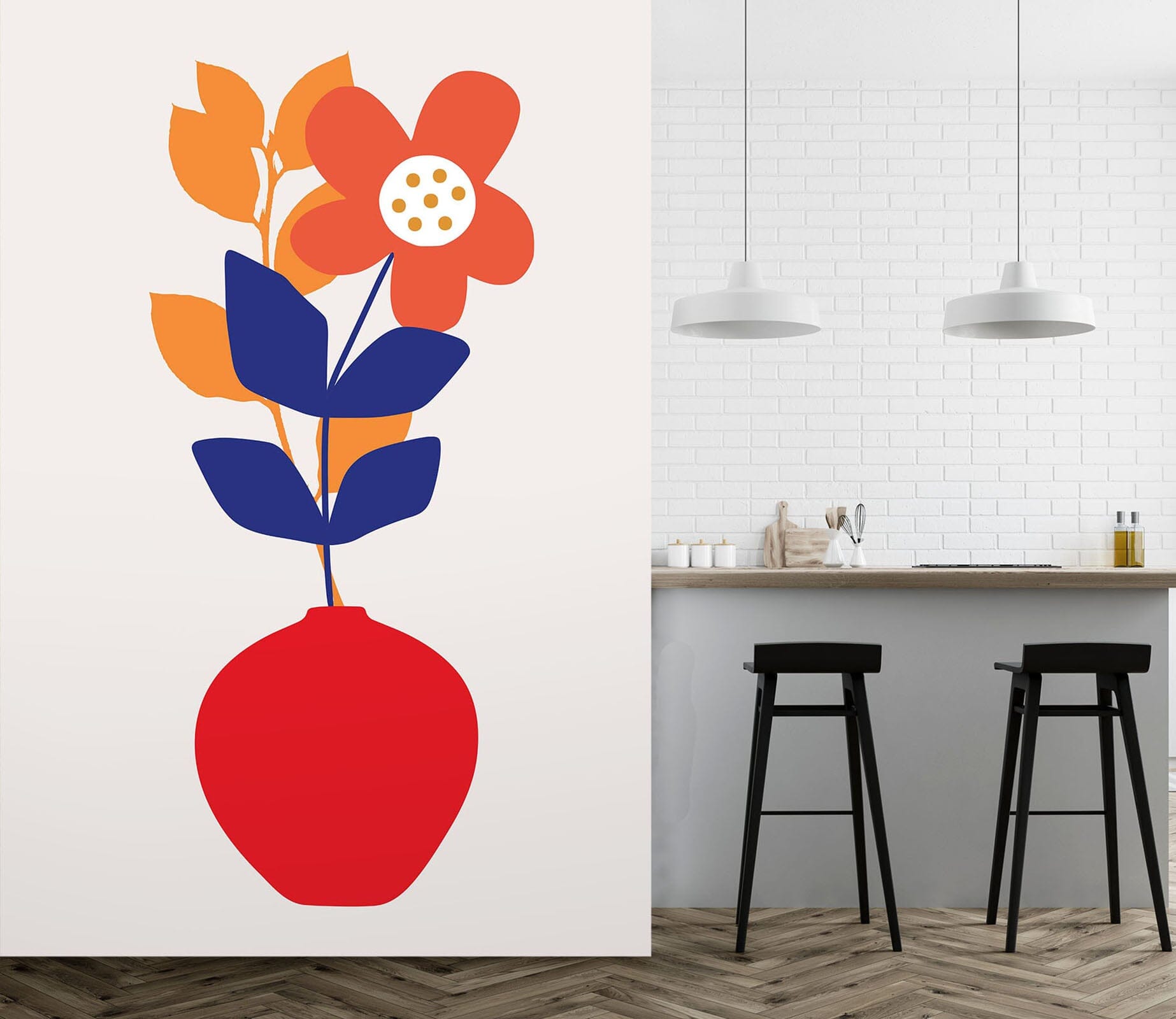 3D Painted Flowers 1528 Boris Draschoff Wall Mural Wall Murals Wallpaper AJ Wallpaper 2 