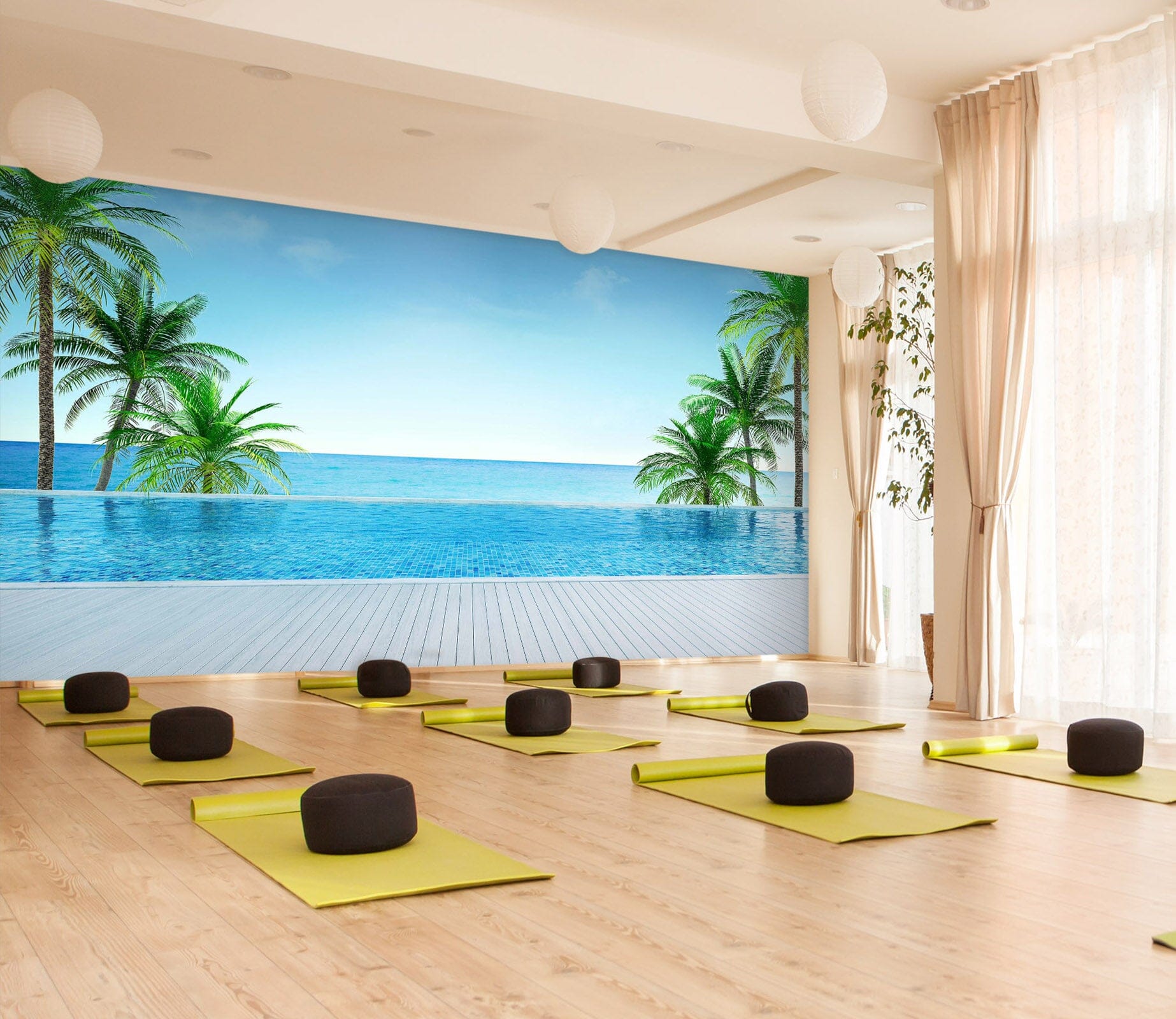 3D Big Coconut Tree 292 Wall Murals Wallpaper AJ Wallpaper 2 