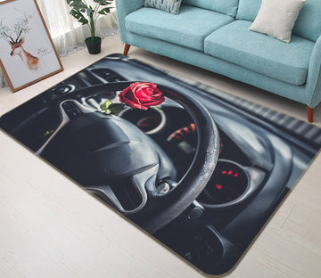 3D Car Steering Wheel 67224 Vehicle Non Slip Rug Mat