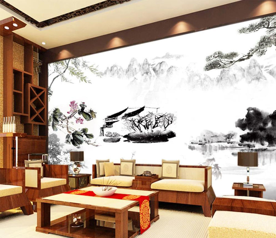 3D Graffiti House WC393 Wall Murals