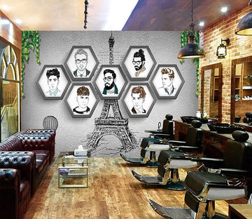 3D Fashion Style 1409 Barber Shop Wall Murals Wallpaper AJ Wallpaper 2 