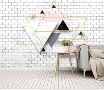 3D Colored Triangle 1393 Wall Murals Wallpaper AJ Wallpaper 2 