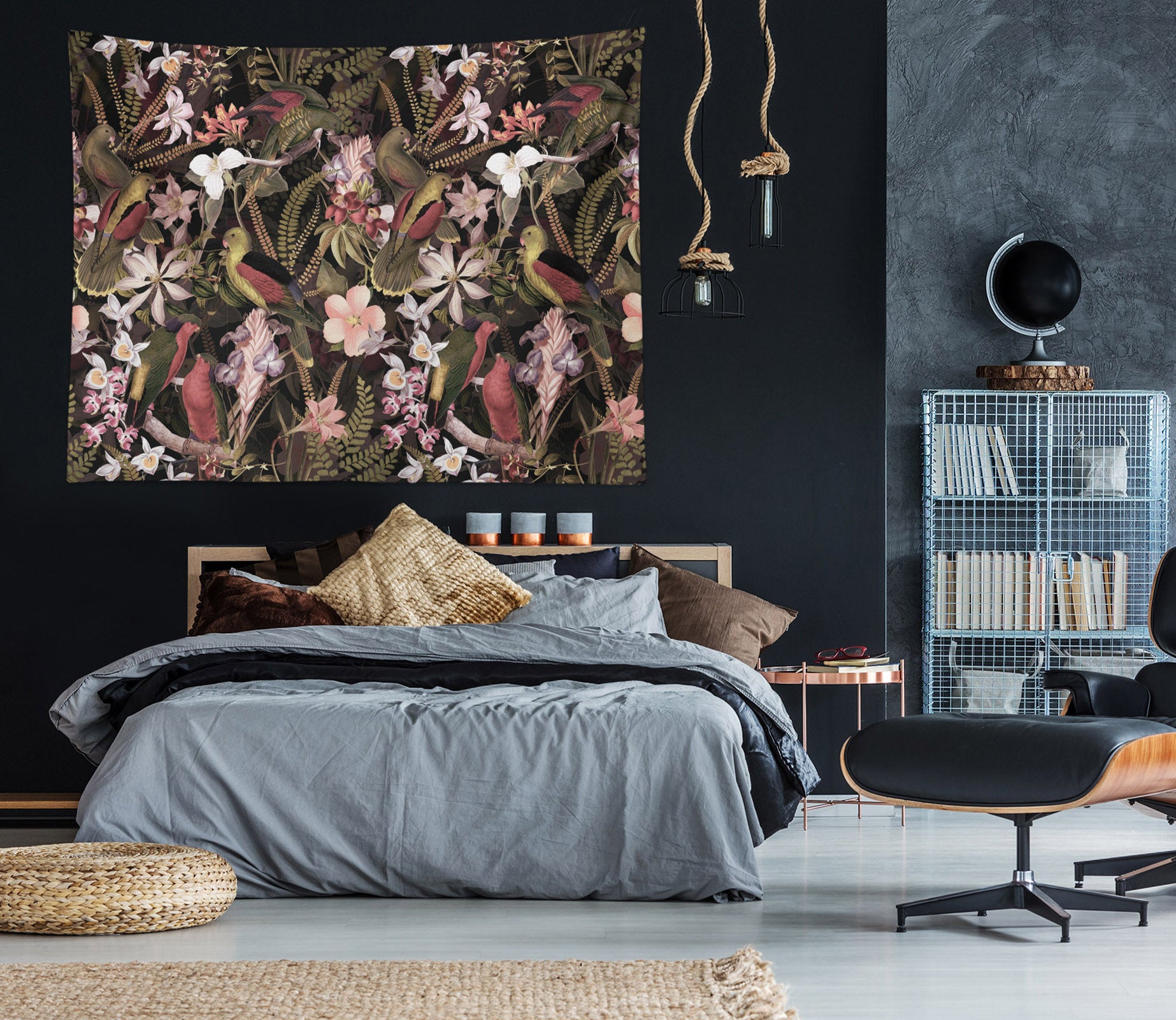 3D Flower Bird 903 Uta Naumann Tapestry Hanging Cloth Hang