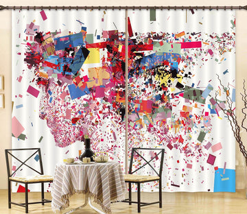 3D Color Graffiti 861 Curtains Drapes Wallpaper AJ Wallpaper 