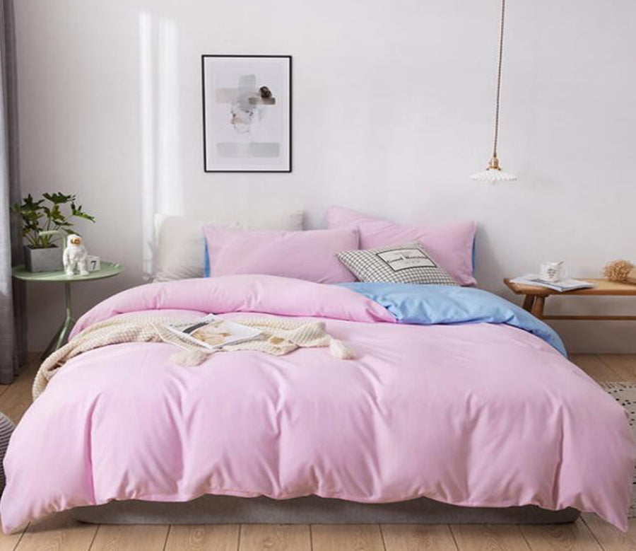 3D Pink 2075 Bed Pillowcases Quilt