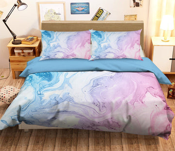 3D Pink Gradient Turbulence 017 Bed Pillowcases Quilt Wallpaper AJ Wallpaper 