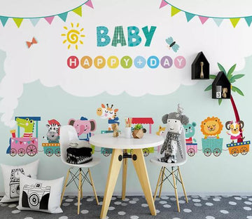 3D Cute Animal 497 Wall Murals Wallpaper AJ Wallpaper 2 