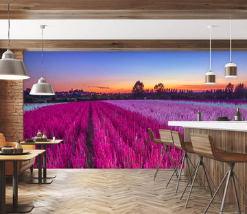 3D Purple Flowers 1414 Assaf Frank Wall Mural Wall Murals