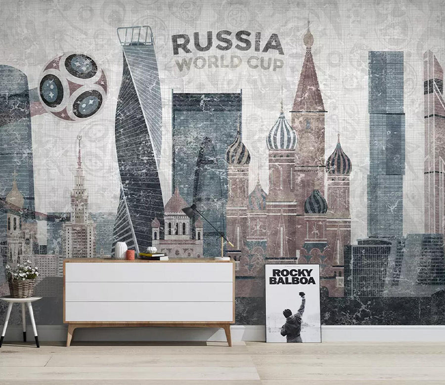 3D Palace Football WC749 Wall Murals