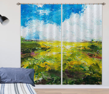 3D Green Grassland 249 Allan P. Friedlander Curtain Curtains Drapes Curtains AJ Creativity Home 