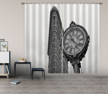 3D Grey Clock 194 Marco Carmassi Curtain Curtains Drapes Curtains AJ Creativity Home 