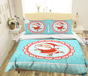 3D Santa Claus 45032 Christmas Quilt Duvet Cover Xmas Bed Pillowcases