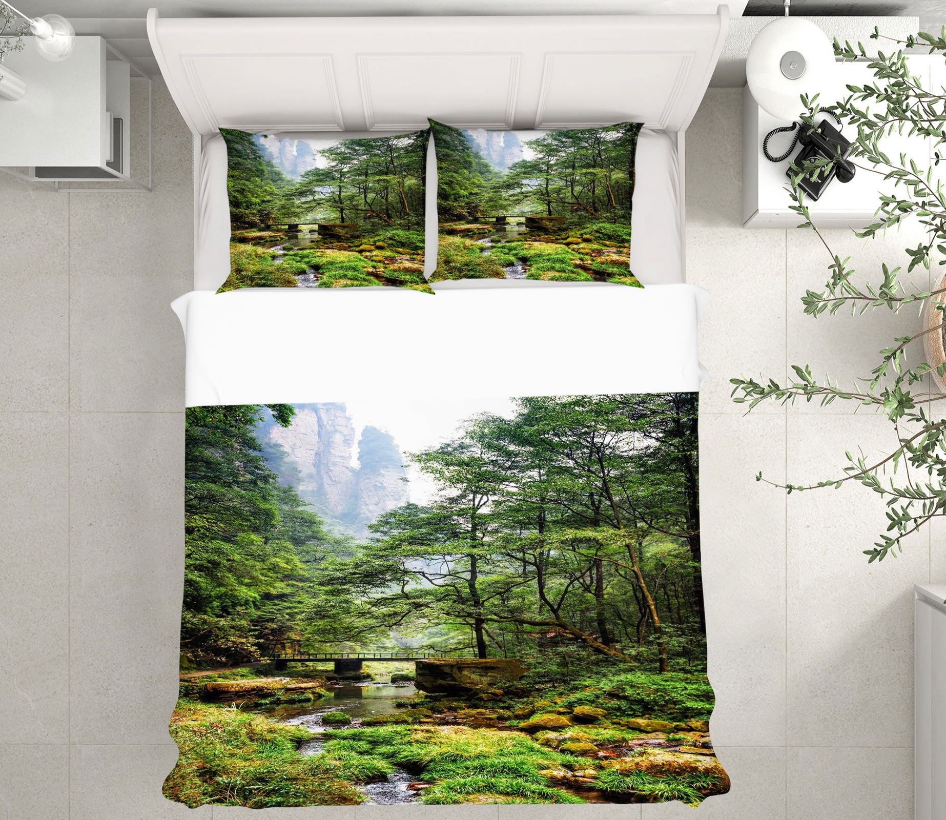 3D Forest 15109 Bed Pillowcases Quilt