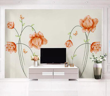 3D Pink Flowers 1020 Wall Murals Wallpaper AJ Wallpaper 2 