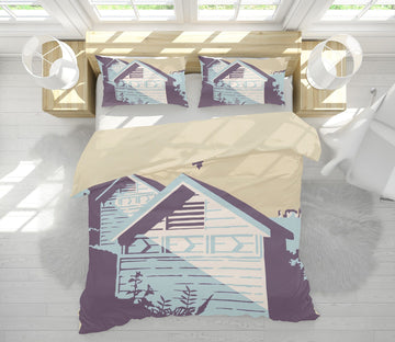 3D Canford Cliffs Old Harry Rocks 2009 Steve Read Bedding Bed Pillowcases Quilt Quiet Covers AJ Creativity Home 