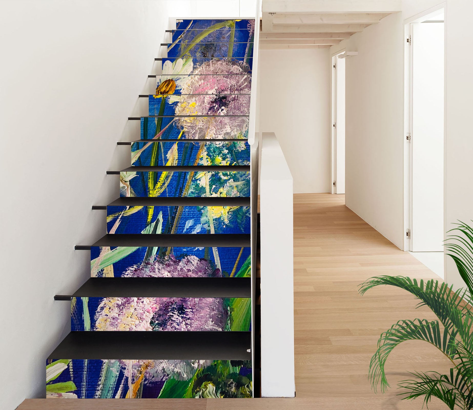 3D Purple Dandelion 2009 Skromova Marina Stair Risers