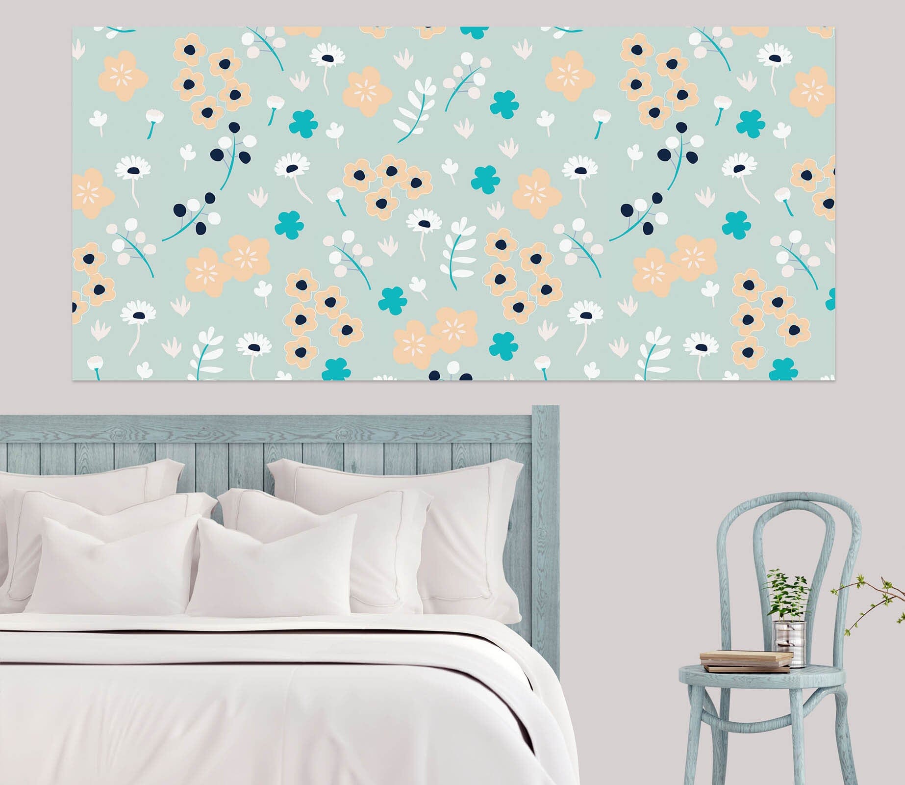 3D Flower Pattern 006 Jillian Helvey Wall Sticker Wallpaper AJ Wallpaper 2 