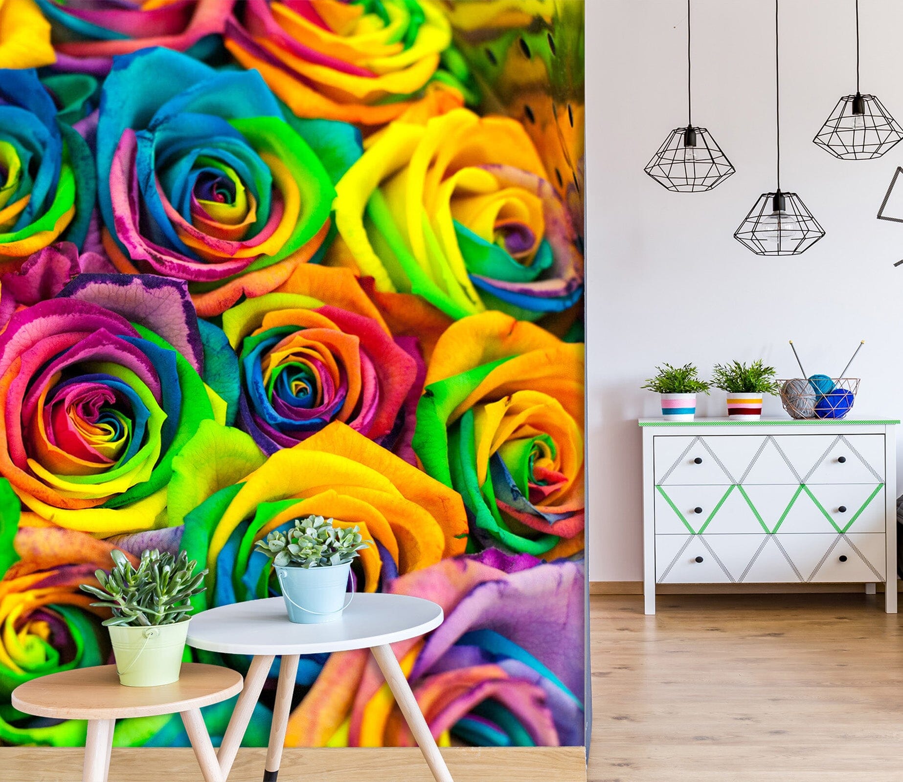 3D Color Rose 1973 Wall Murals Wallpaper AJ Wallpaper 2 
