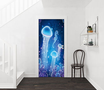 3D Jellyfish 25075 Door Mural