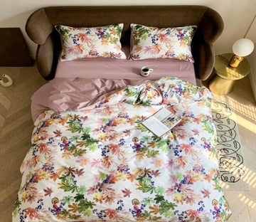 3D Floral Pattern 7123 Bed Pillowcases Quilt