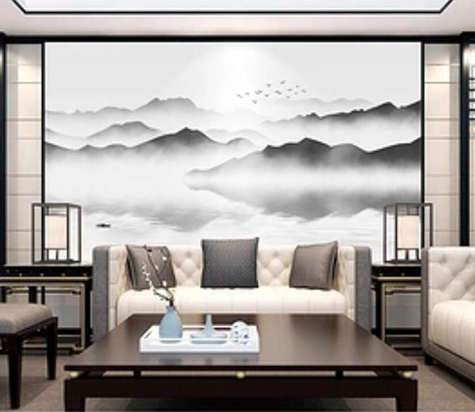 3D Misty Valley 379 Wall Murals Wallpaper AJ Wallpaper 2 