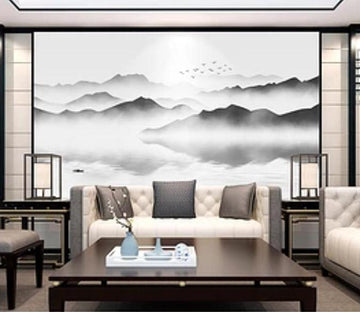 3D Misty Valley 379 Wall Murals Wallpaper AJ Wallpaper 2 