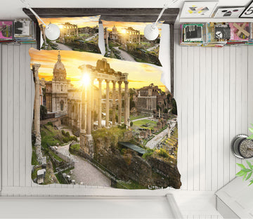 3D Building 59099 Bed Pillowcases Quilt