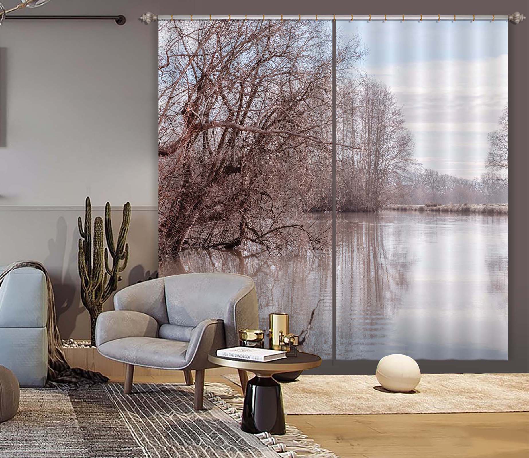 3D Bough Lake 6338 Assaf Frank Curtain Curtains Drapes