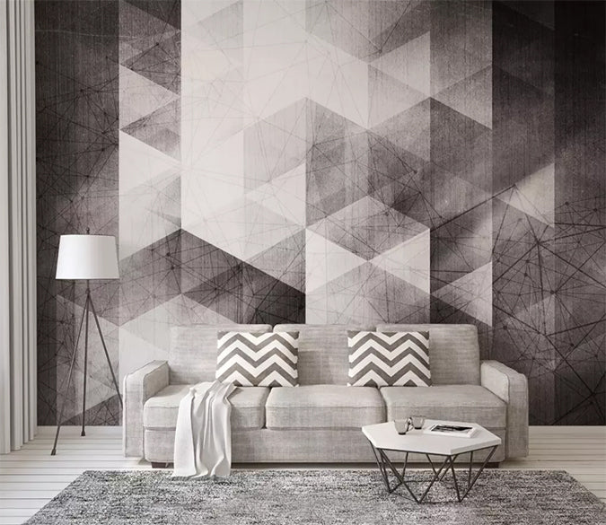 3D Gray Diamond 987 Wall Murals Wallpaper AJ Wallpaper 2 
