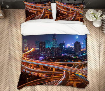 3D Silent City 2108 Marco Carmassi Bedding Bed Pillowcases Quilt Quiet Covers AJ Creativity Home 