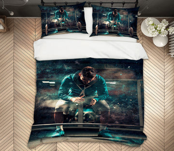 3D Fitness Action 14184 Bed Pillowcases Quilt
