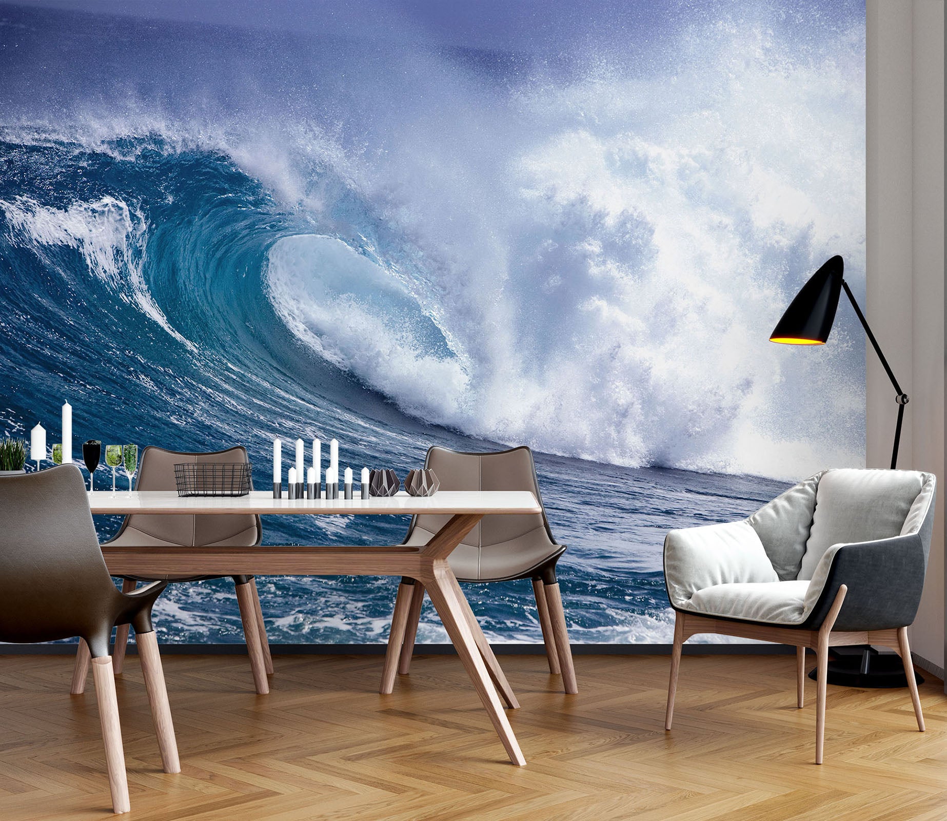 3D Waves 58124 Wall Murals