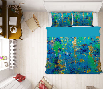 3D Blue Pigment 1126 Allan P. Friedlander Bedding Bed Pillowcases Quilt Quiet Covers AJ Creativity Home 