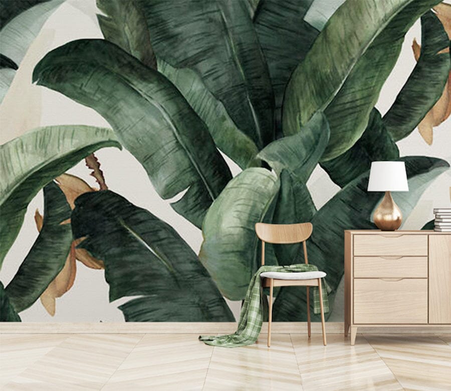 3D Green Leaf WG082 Wall Murals Wallpaper AJ Wallpaper 2 