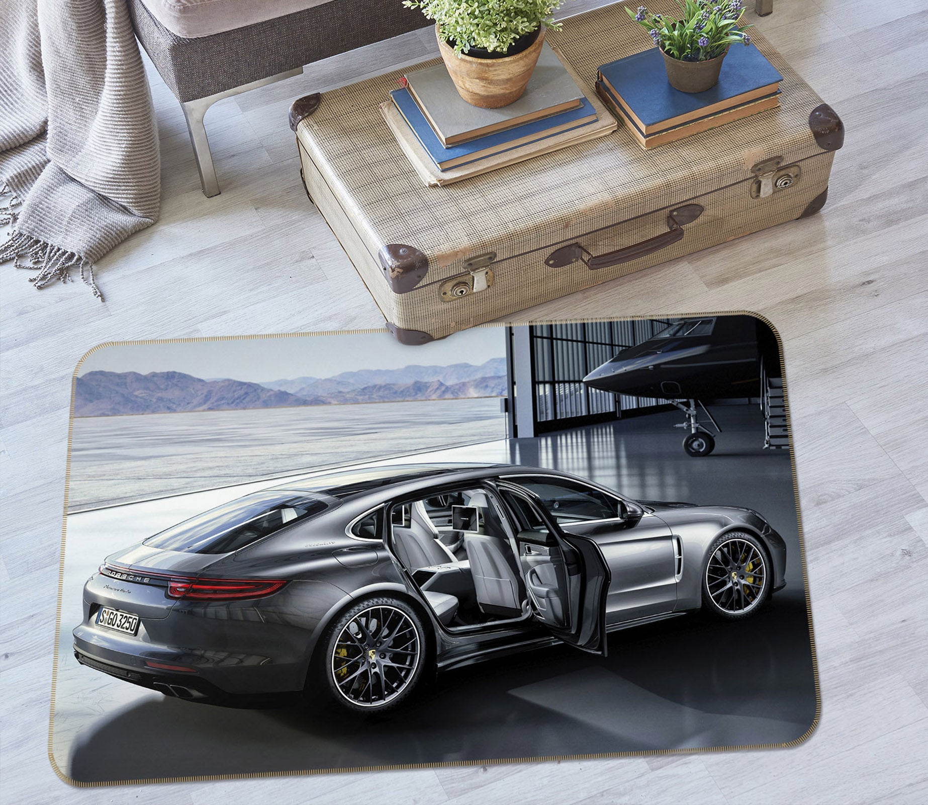 3D Dark Gray Car 42118 Vehicle Non Slip Rug Mat