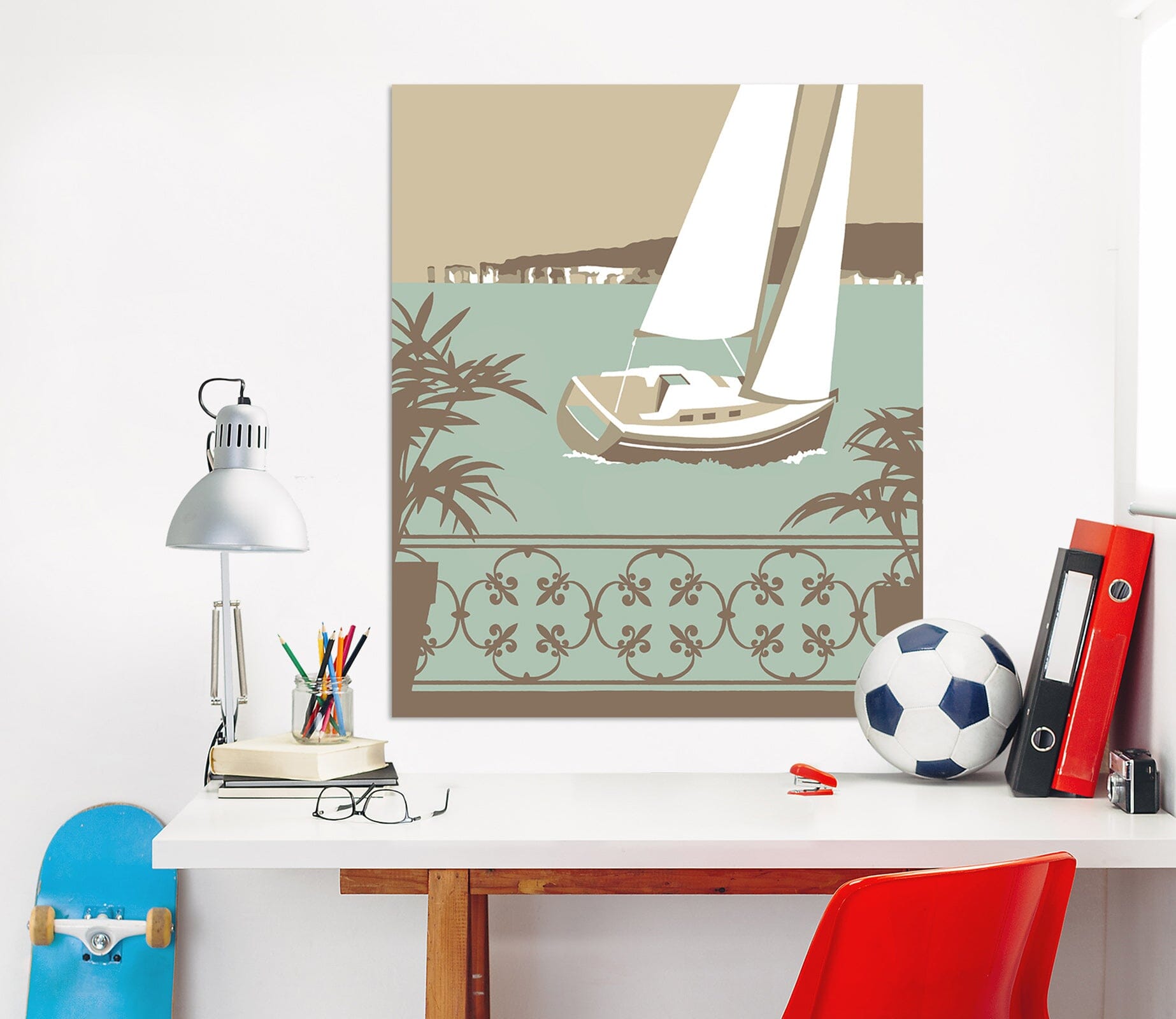 3D Sandbanks Balcony 056 Steve Read Wall Sticker Wallpaper AJ Wallpaper 2 