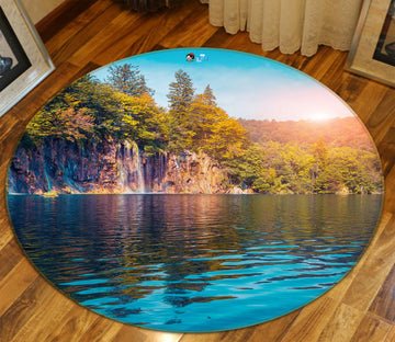 3D Landscape 72172 Round Non Slip Rug Mat
