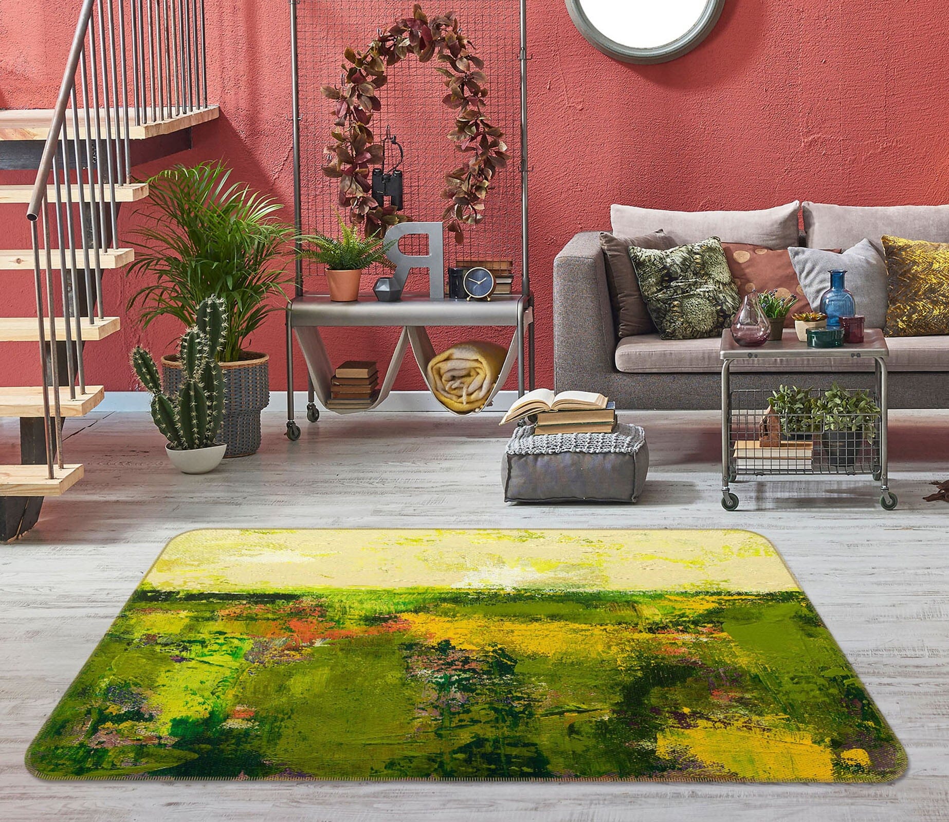 3D Painted Forest 1085 Allan P. Friedlander Rug Non Slip Rug Mat Mat AJ Creativity Home 