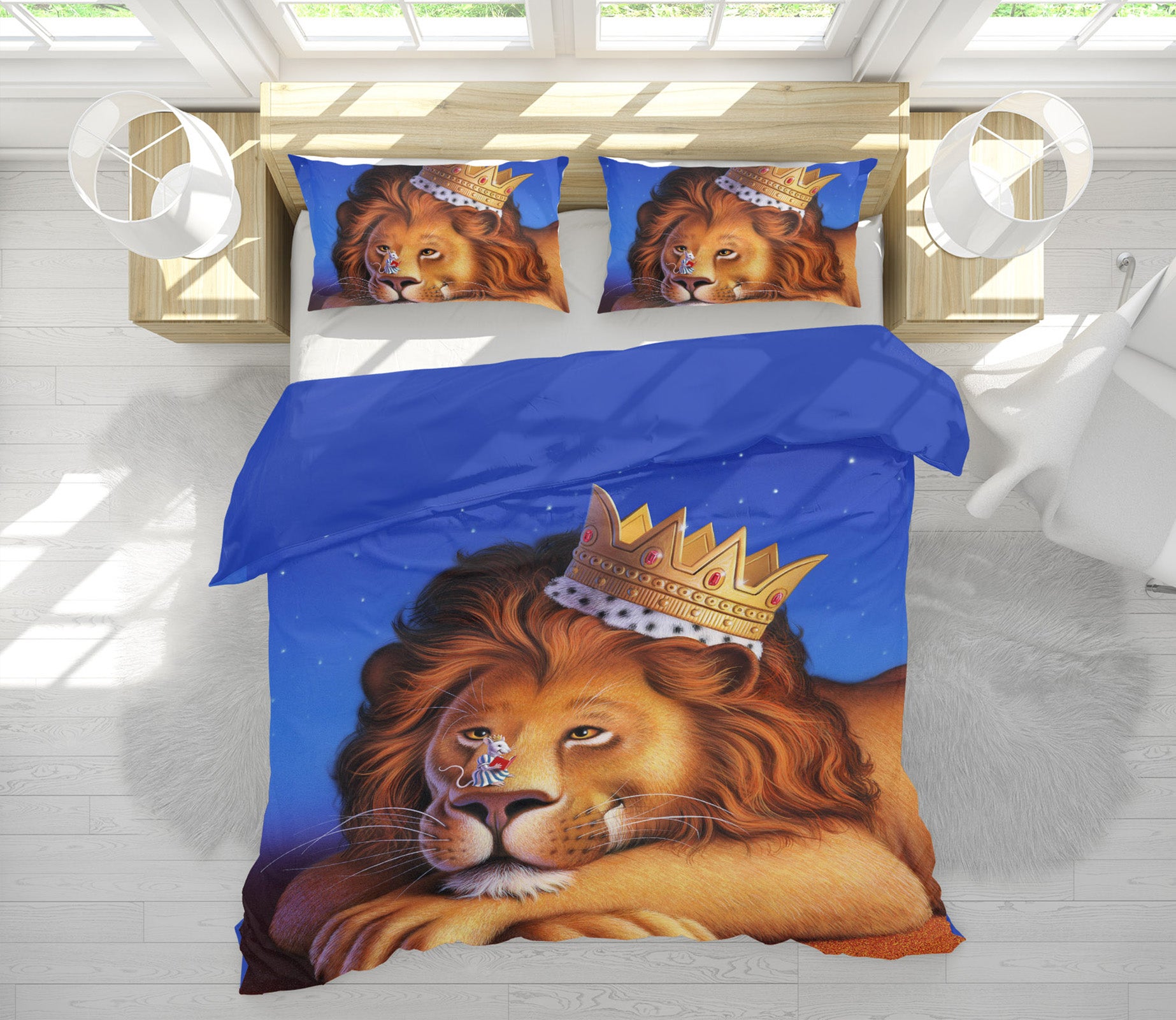 3D Lion King Mouse 18066 Jerry LoFaro bedding Bed Pillowcases Quilt