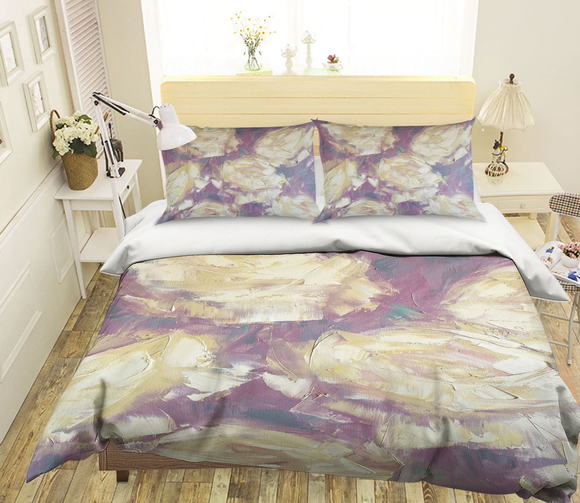 3D Yellow Pigment 3809 Skromova Marina Bedding Bed Pillowcases Quilt Cover Duvet Cover