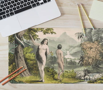 3D Forest Woman 155 Andrea Haase Desk Mat