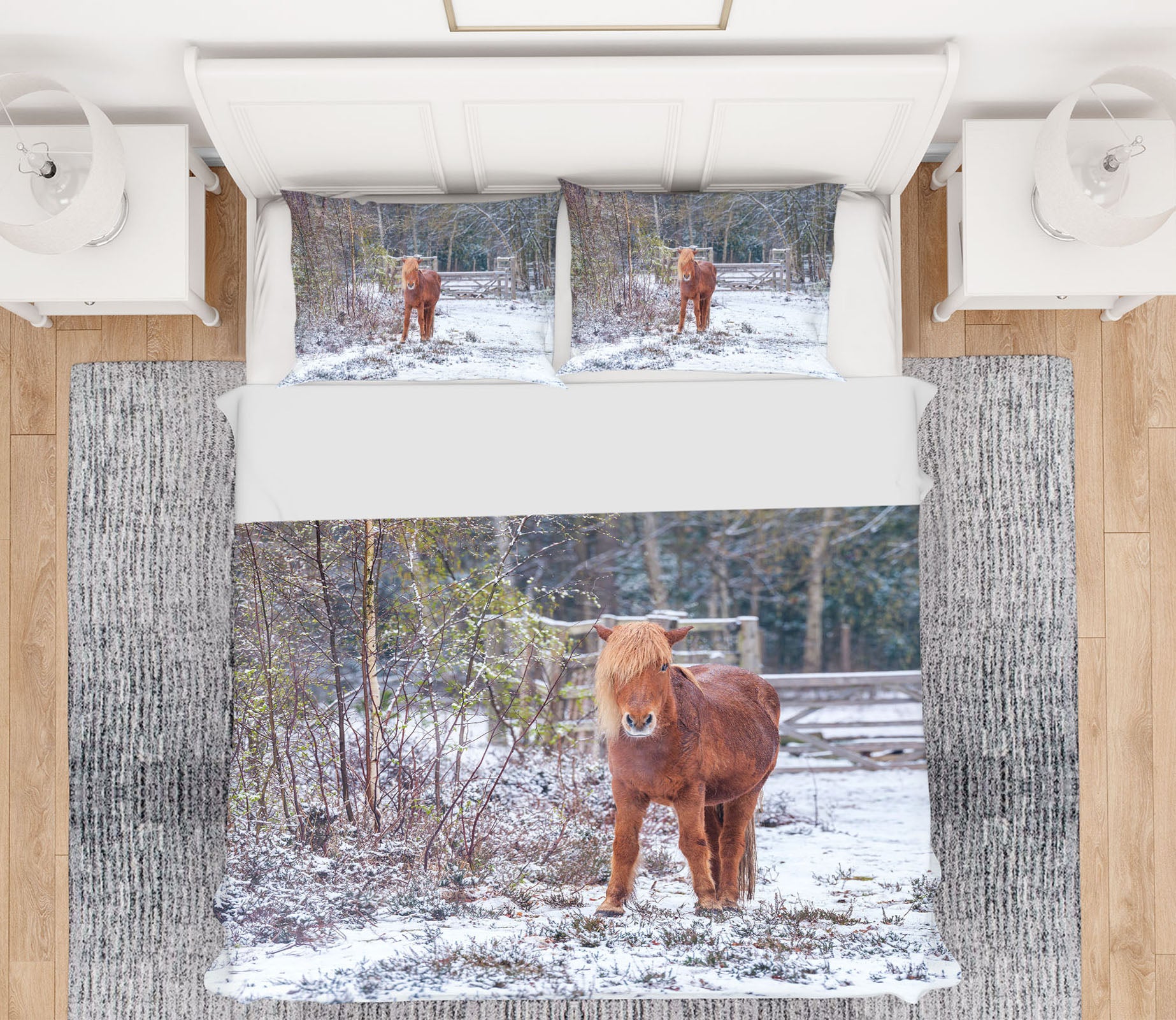 3D Brown Pony 7177 Assaf Frank Bedding Bed Pillowcases Quilt Cover Duvet Cover